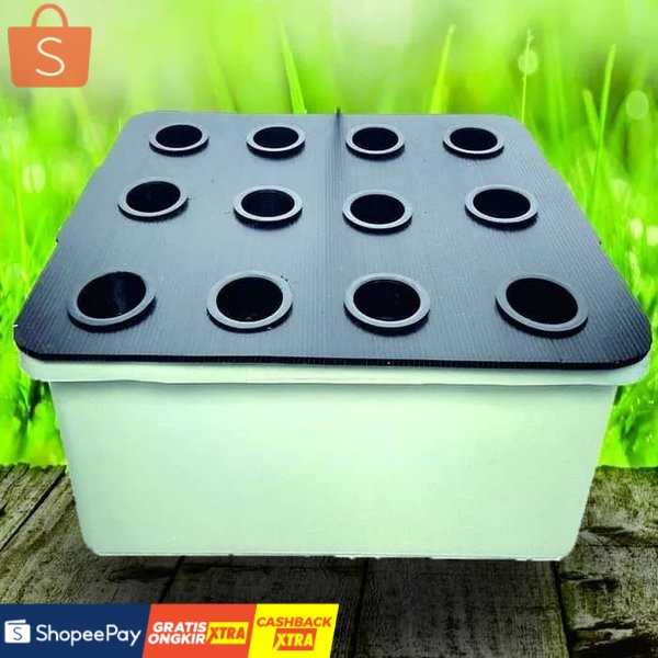 Impraboard 12 Lubang tutup bak Hidroponik Murah Grosir