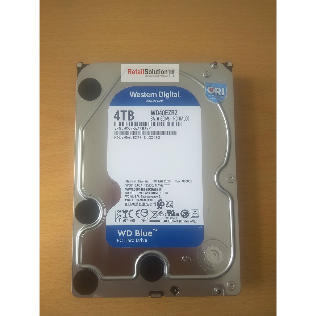 HDD WD Blue 4TB 3.5&quot; 5400RPM SATA III ORI - HDD Internal PC Desktop