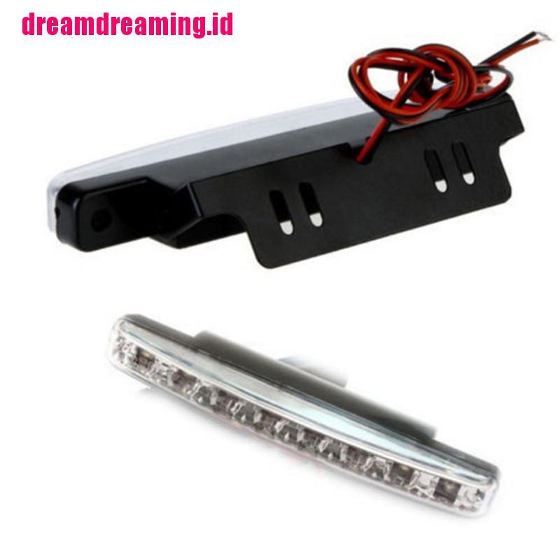 (dreamdreaming.id) Lampu Kabut / DRL 8-LED Warna Putih Untuk Mobil