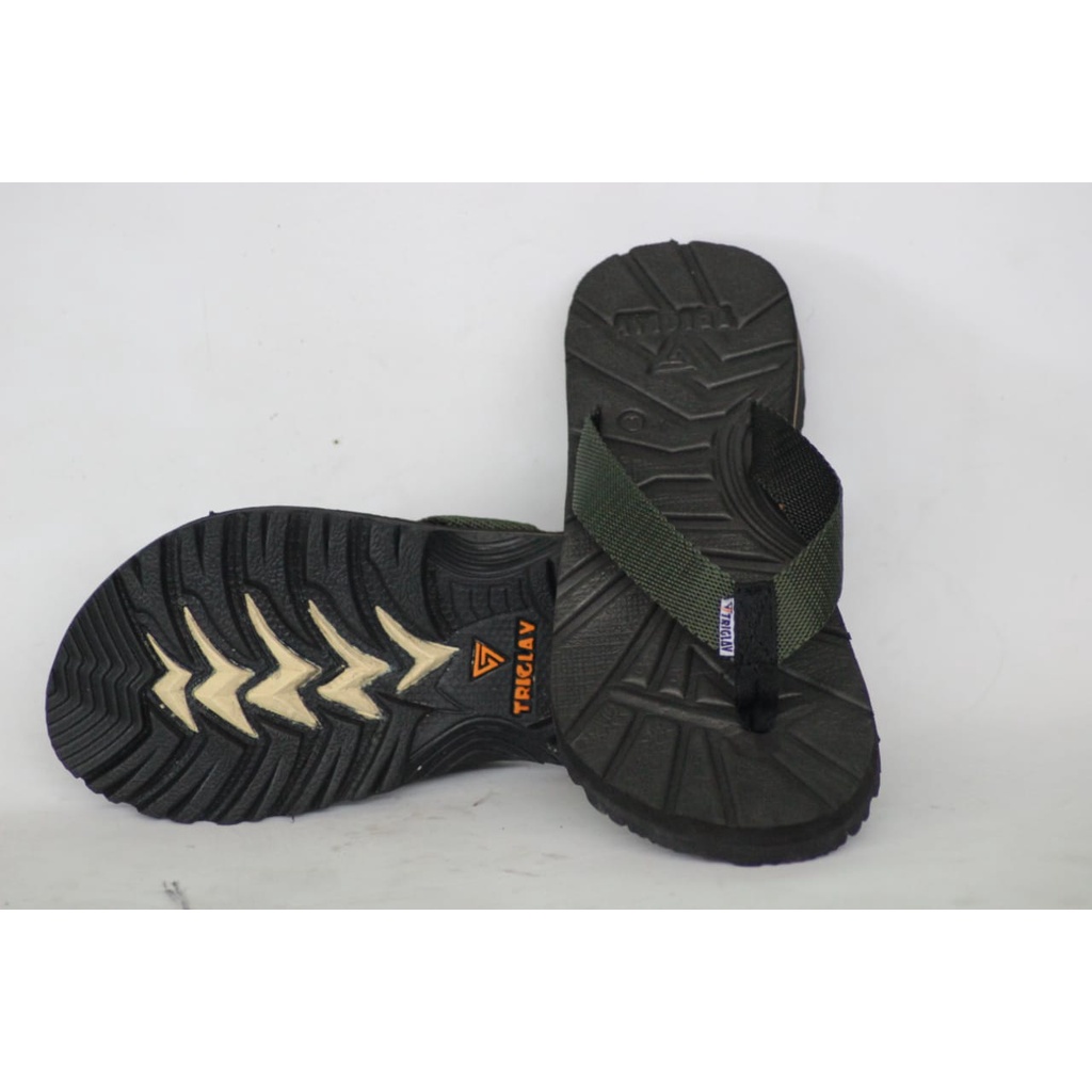 Sandal Triglav Original 100%/Sandal Jepit Triglav Sol Hitam/Sandal Outdoor Pria