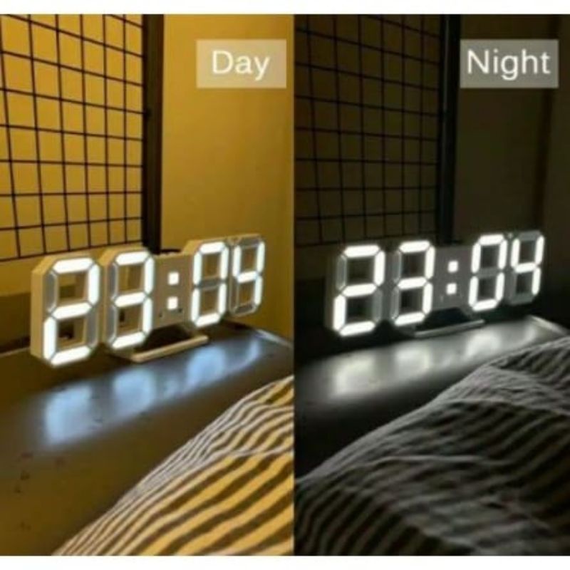 Taffware Jam Meja LED Digital Alarm Clock Temperatur Suhu - Jam Dinding LED 3D TRENDY