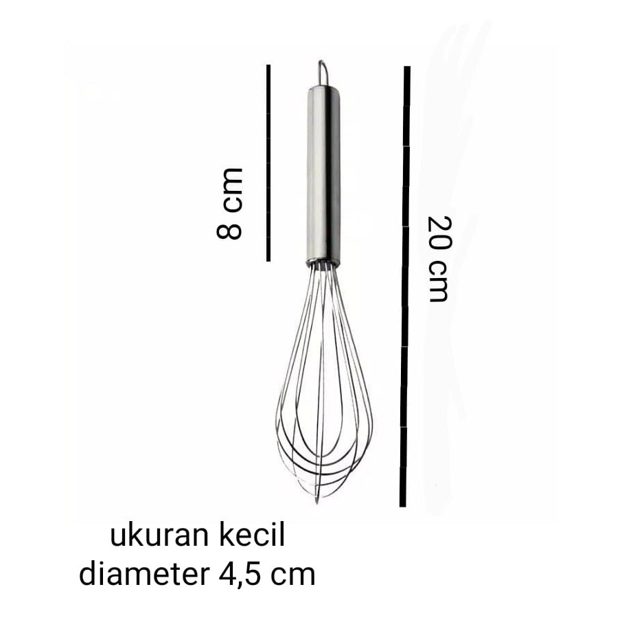 Whisk / Kocokan Telur Full Stainless