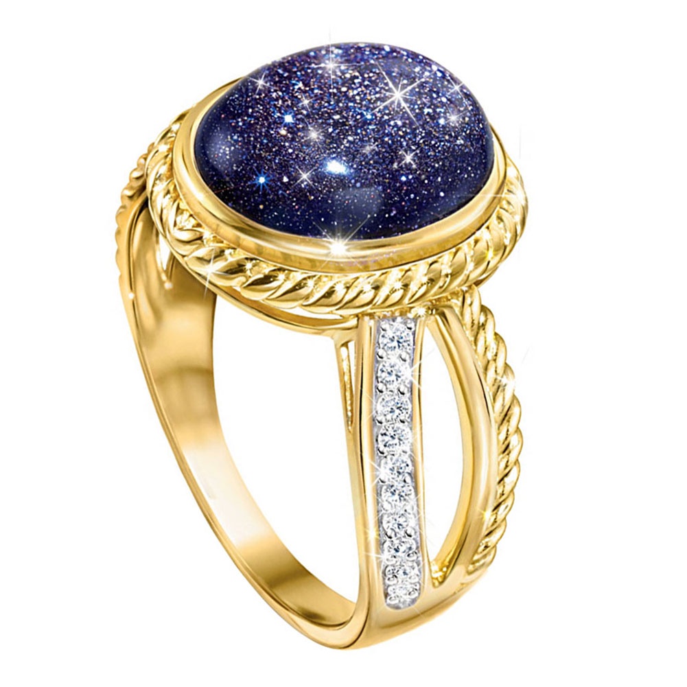 Hu Hu Hu Hu Hu Alat Bantu Pasang Kacamata♡ Cincin Wanita Model Lilit Desain Bintang Hias Berlian Imitasi Gaya Elegan Untuk Pernikahanhadiah