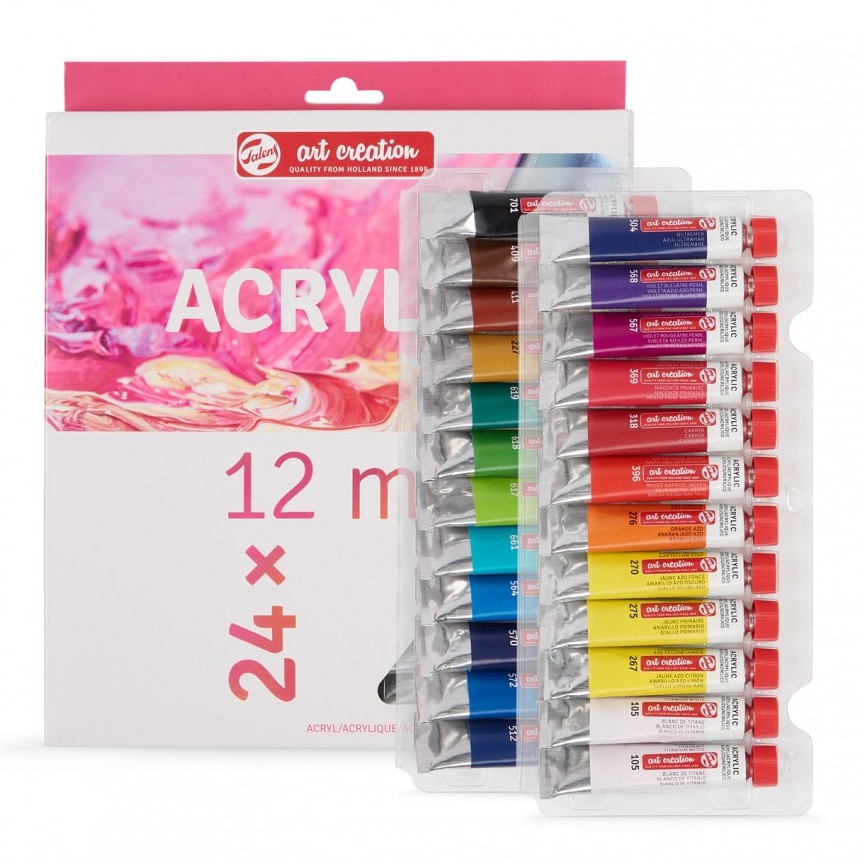 Talens - Art Creation Arcylic Colour 12ml Set of 12 / 24