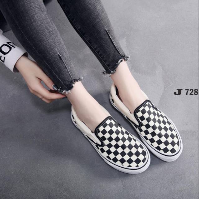 VANS Slip On Motif Checkerboard  728  (