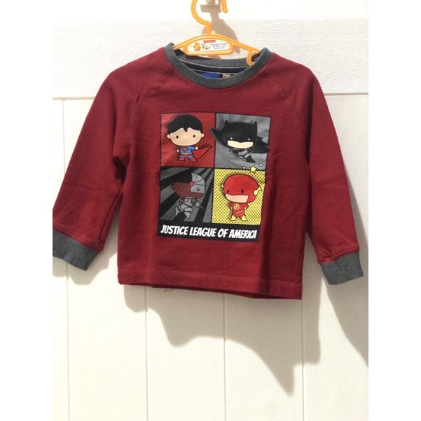 kaos sweater anak superhero - clrs baby