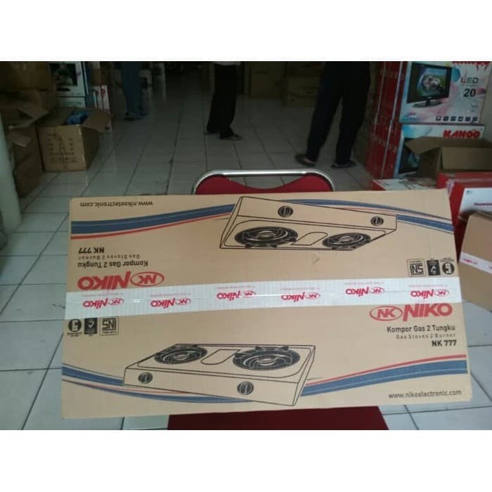 NIKO Kompor Gas 2 Tungku Tekanan Rendah Stainless NK 666 - Garansi Resmi 1 Tahun