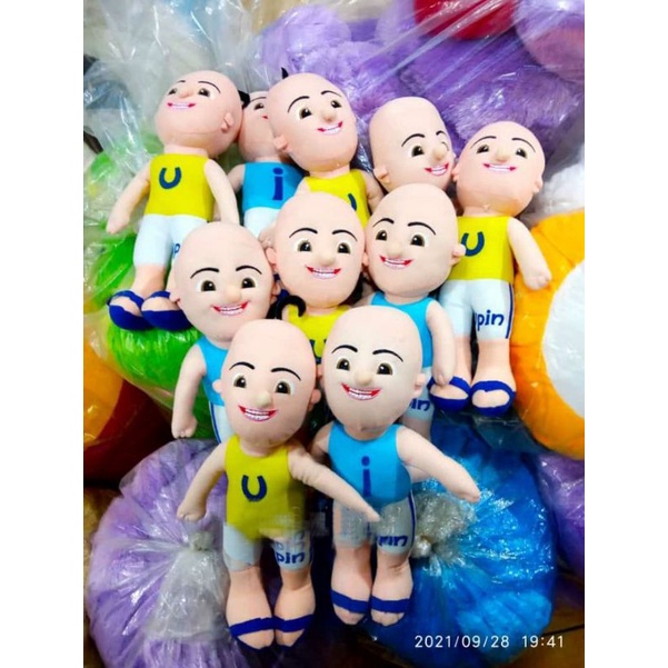 BONEKA UPIN DAN IPIN SEPASANG BONEKA ANAK KARAKTER UPIN IPIN