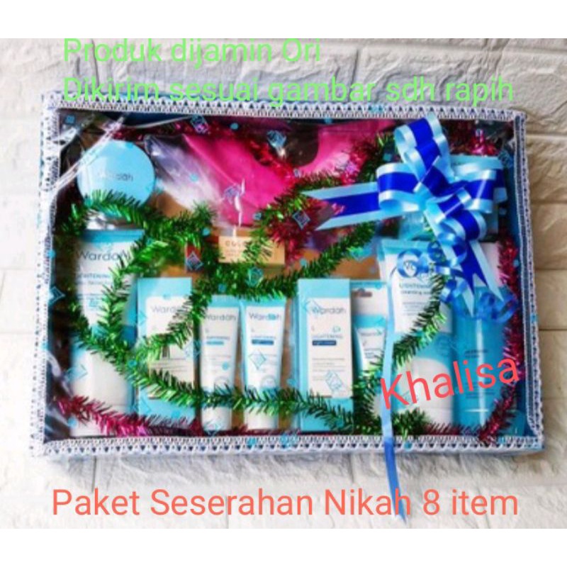 Paket Seserahan nikahan Wardah lengkap / Paket Kosmetik resepsi / Hantaran Parcel Kosmetik Wardah