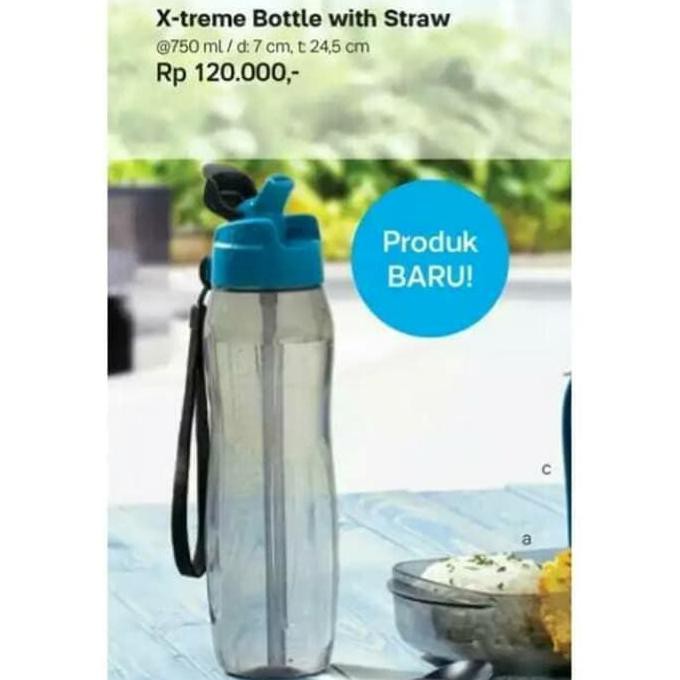 Promo Tupperware Xtreme Bottle With Straw 750ml Botol Minum x treme 750 ml u Diskon
