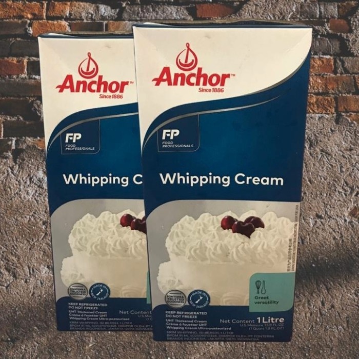 

Krim- Whipping Cream Anchor 1Liter -Krim.