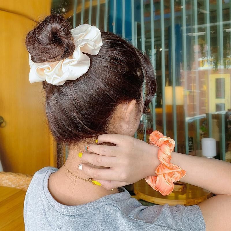 Topprice COD Ikat Rambut Scrunchie Karet Rambut Korea Polos Kunciran  Gelang Wanita AW13 / AW16