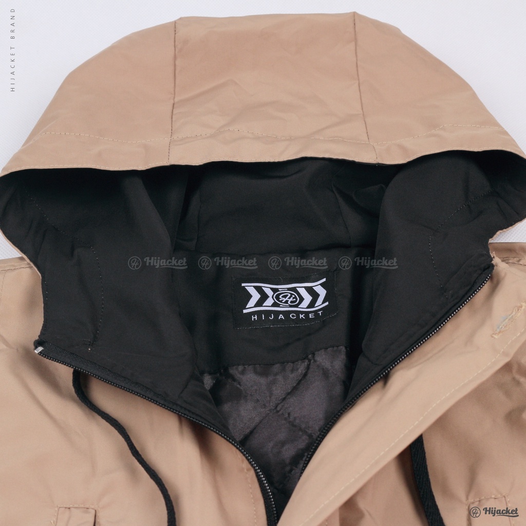 Hijacket Ixora Cream Parachute Wind & Water Prouf Original Guranteed Free Goodie Bag & Keychain-4