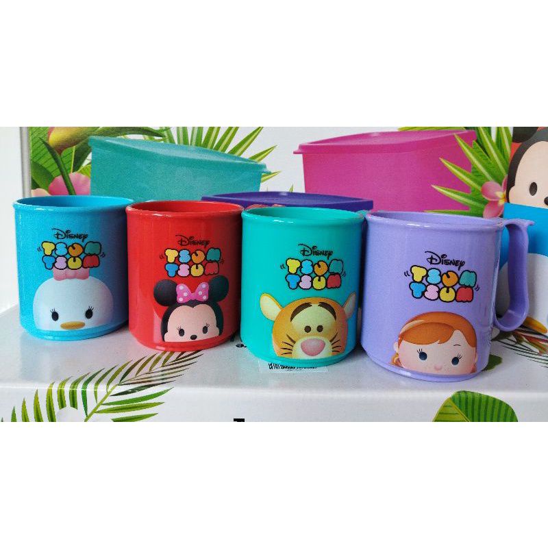 Disney tsum tsum mug 4pcs gelas tsum tsum