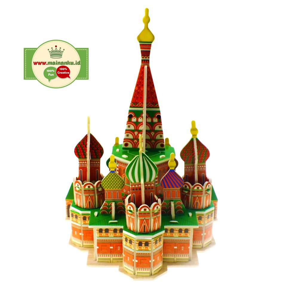 Mini Puzzle 3D | SAINT BASILS | Puzzle Bentuk Istana - 1690-12