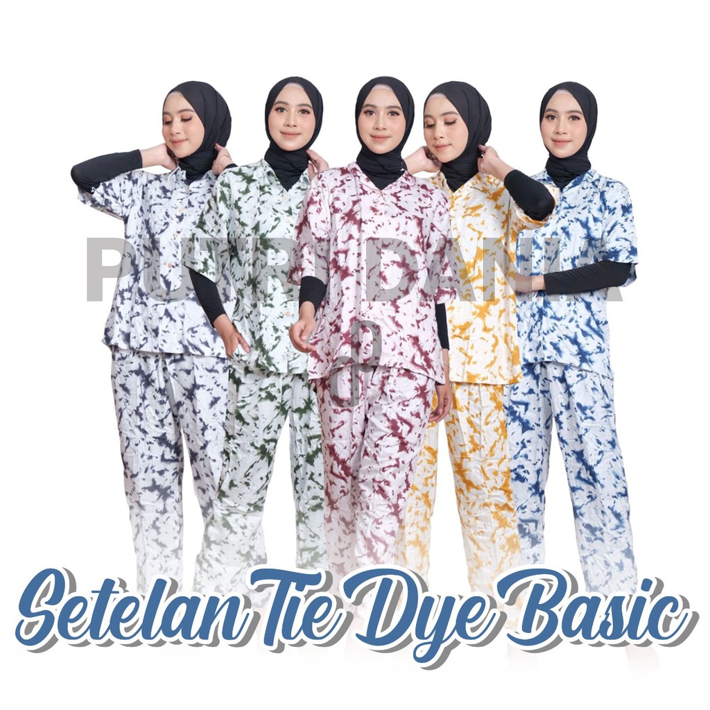 putri dania homey set tie dye bassic