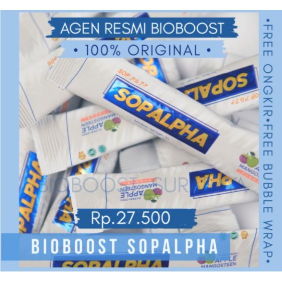 SOPALPHA BIOBOOST PER 1 SACHET ORIGINAL SUPLEMEN IMMUNE BOOSTER + SALMON OVARY