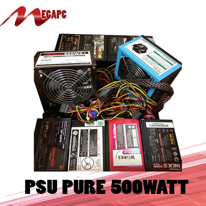 PSU PowerSupply PURE 300W, 400W, 500W, 600Watt Ori Korea