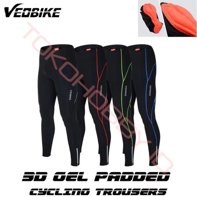Celana Padding Sepeda Panjang Gel Veobike