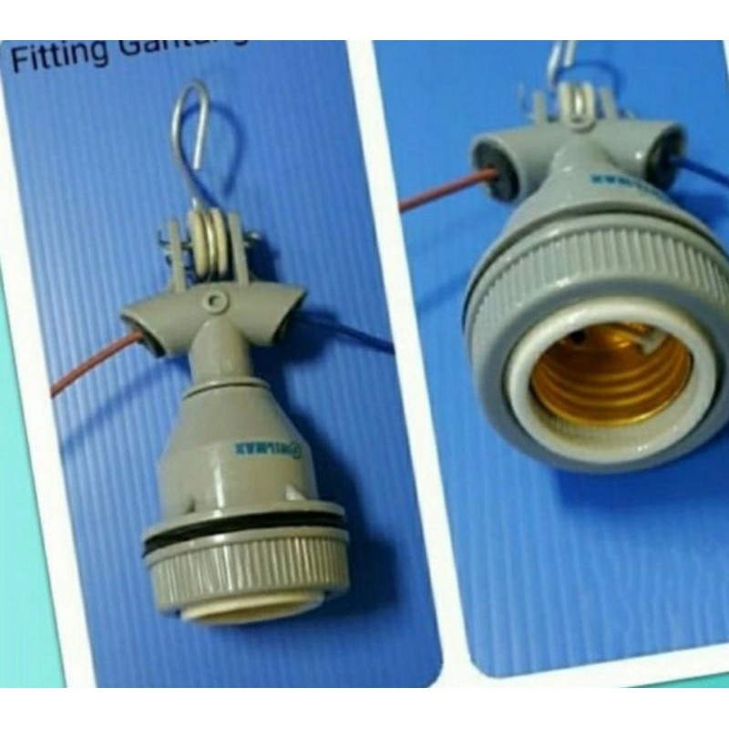 Fiting Gantung Keramik E27 / Fiting gantung WD E27