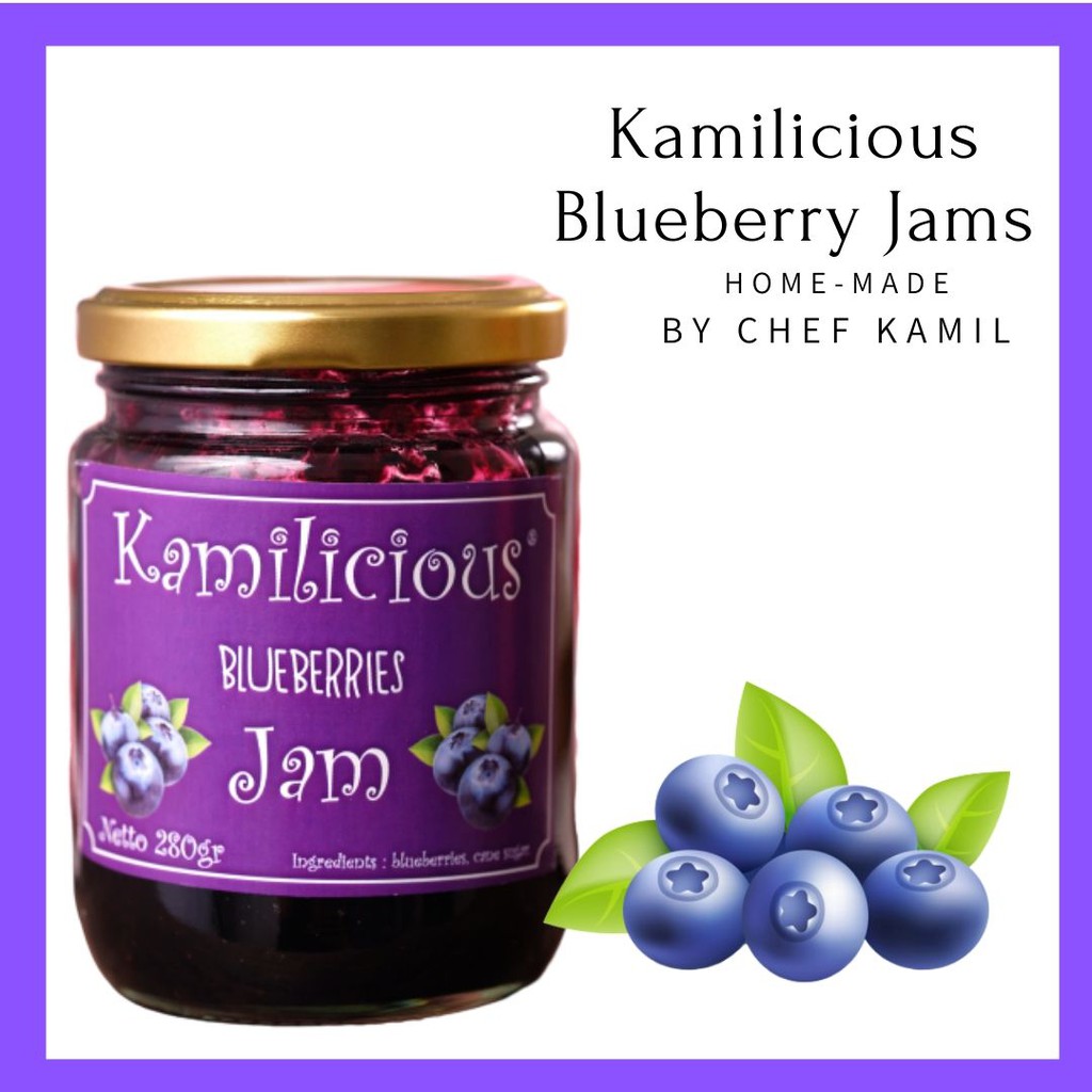 

Kamilicious Selai Jams Blueberry Strawberry Red Berries 280gr