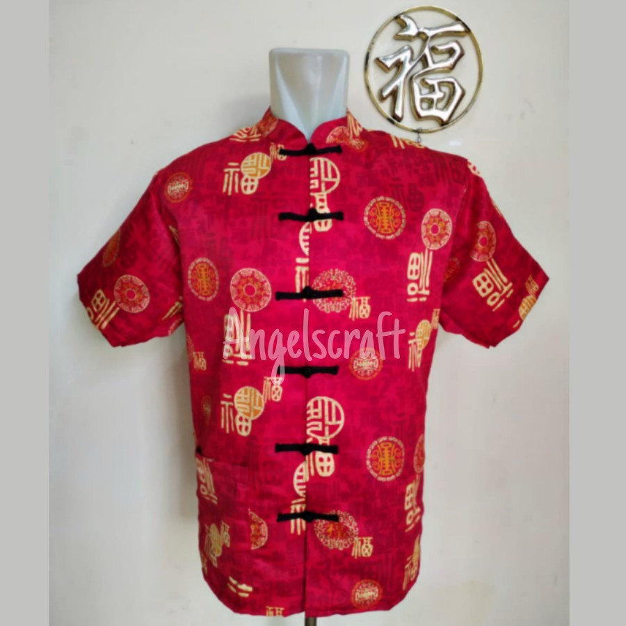 BAJU PRIA REMAJA KEMEJA IMLEK 2022 EDISI SPESIAL SHIO MACAN /ATASAN KEMEJA CHEONGSAM IMLEK PRIA REMA