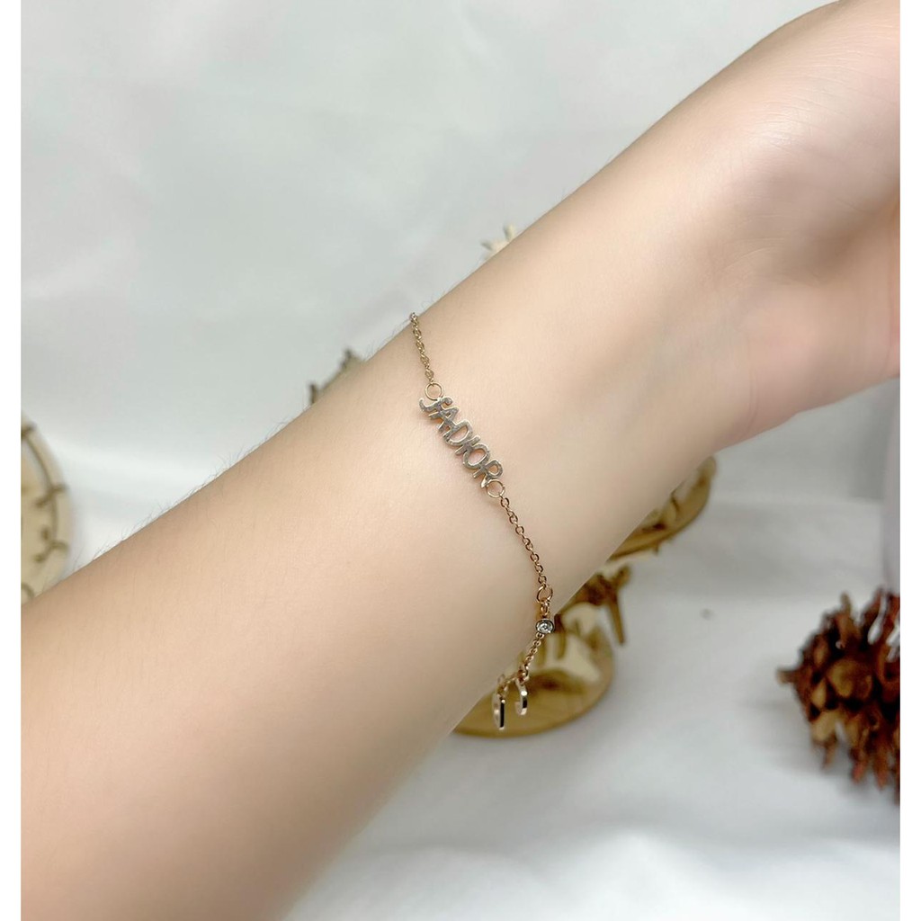 COD! gelang titanium anti karat/ gelang tangan wanita jadior import