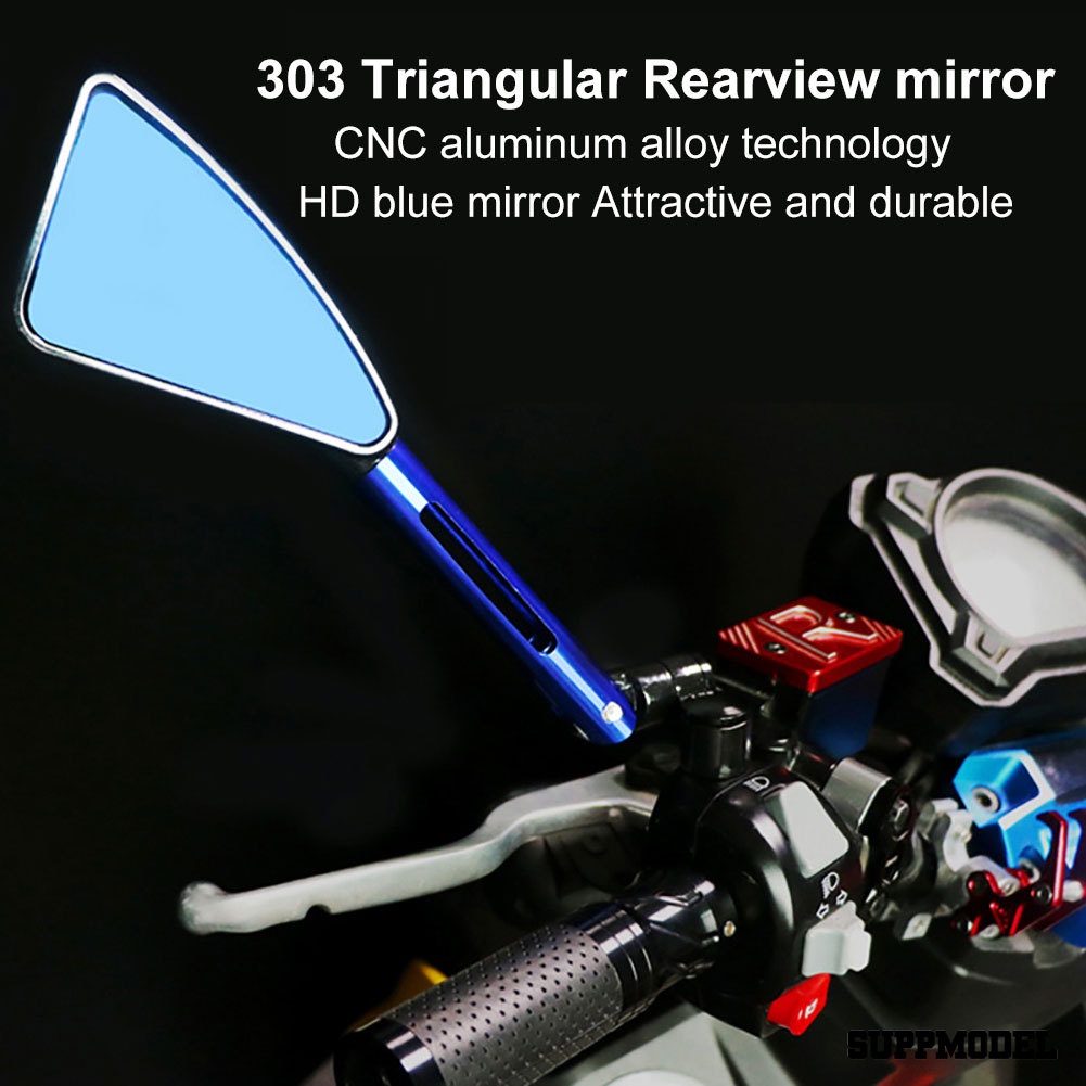 Spm 1 Pasang Kaca Spion Motor Universal Bahan Aluminum Cnc