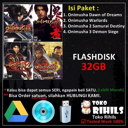Onimusha Paket Isi 4 Game PC Laptop