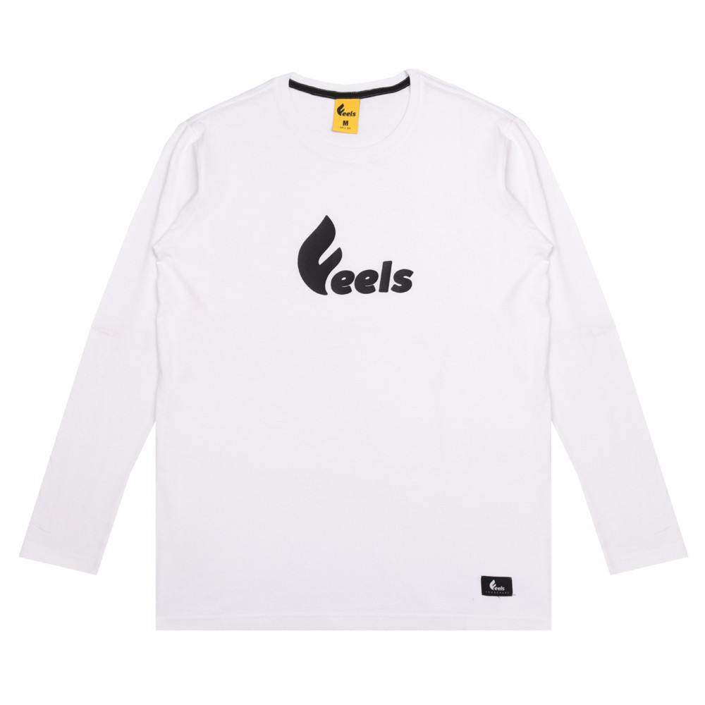 Feels Trademark T Shirt - Long Sleeve White
