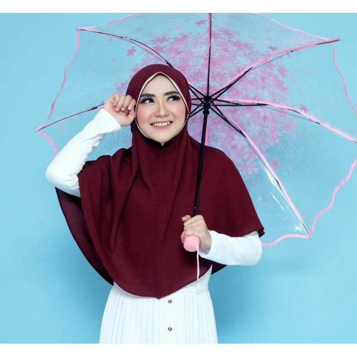 (PROMO) JILBAB INSTAN BERGO MARYAM RENDA / KERUDUNG MARYAM RENDA TERBARU