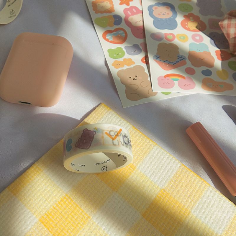 

Tape/selotip washi motif kota warna warni untuk dekorasi scrapbook/sekolah (Sharing)