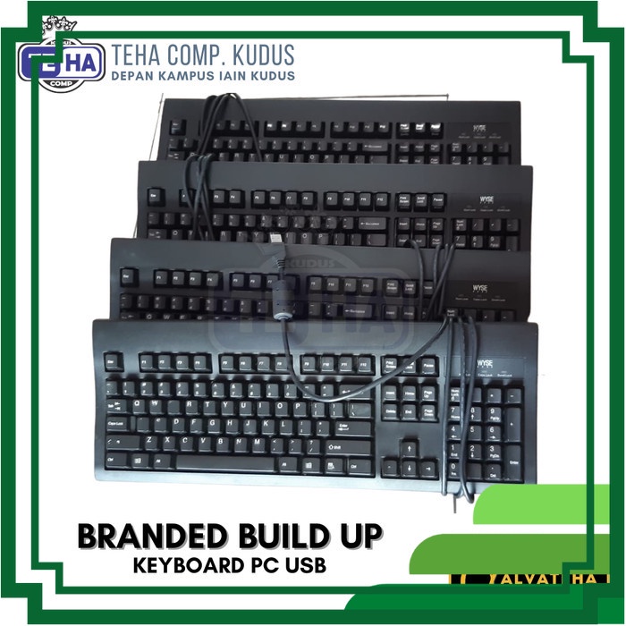 Keyboard USB Branded Keyboard Komputer PC CPU Laptop Original Bekas
