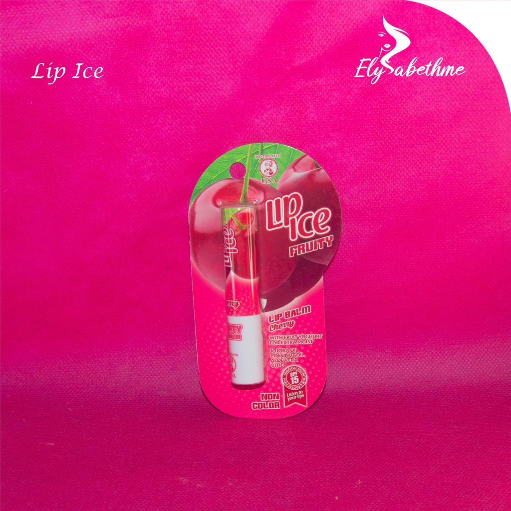 ✿ELYSABETHME✿ Lip Ice Fruity lip blam pelembab bibir anti pecah kering cipokable