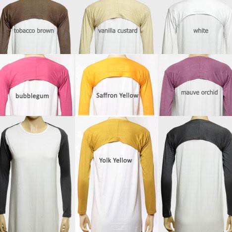 1U78 Manset Tangan Sambung (Bolero) Polos Kaos - Satuan Op4B