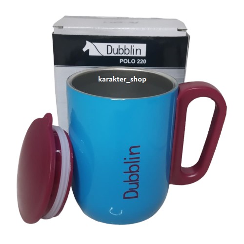 Mug Gelas Cangkir Tahan Panas Dubblin/3botol 220 ML Kopi Teh Stainless Stell