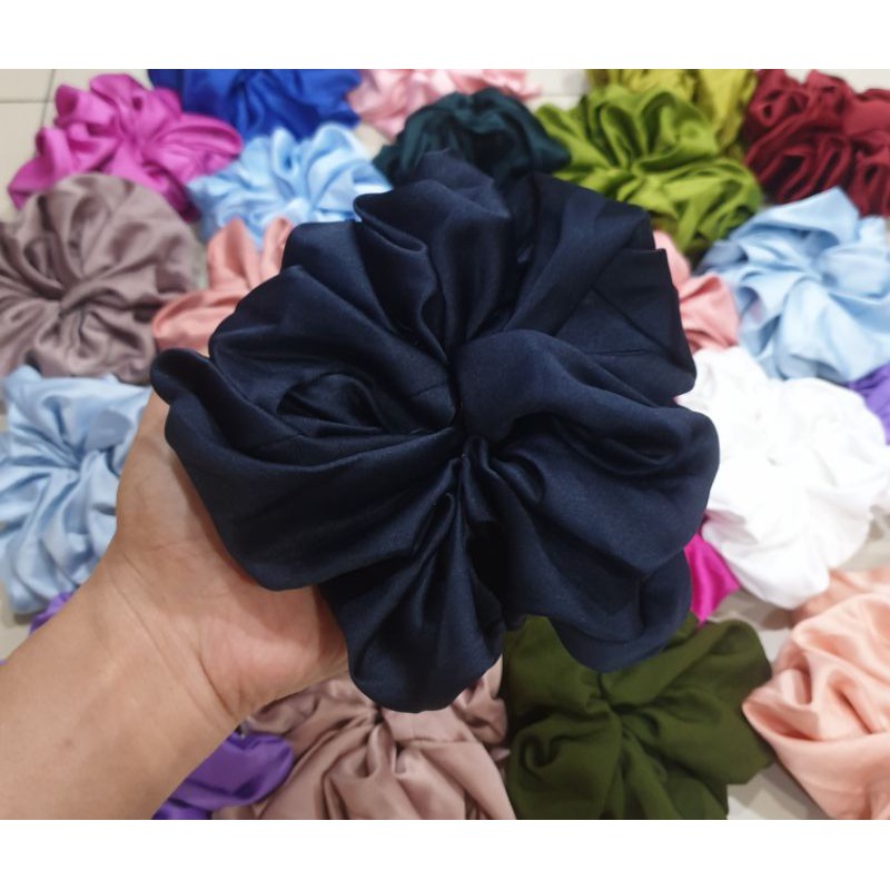 SCRUNCHIE Satin SUPER JUMBO PREMIUM INNER KUNCIR HIJAB CEPOL HIJAB