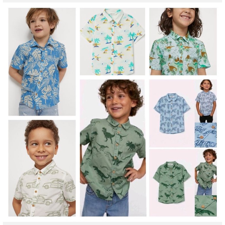 Kemeja anak laki-laki H&M  free paperbag