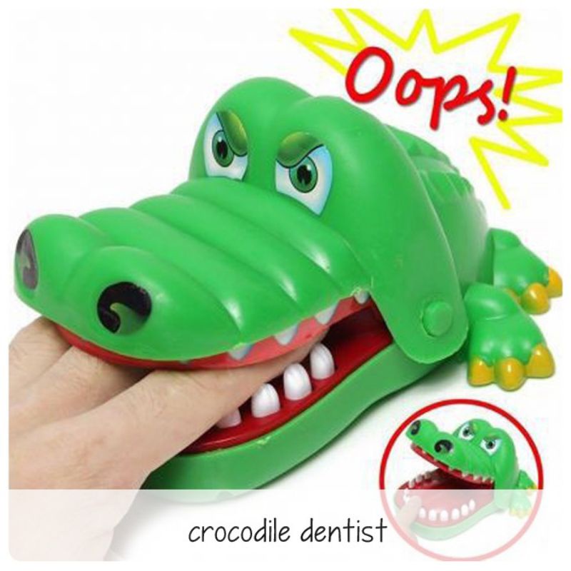 Mainan anak Crocodile dentist buaya gigit jari