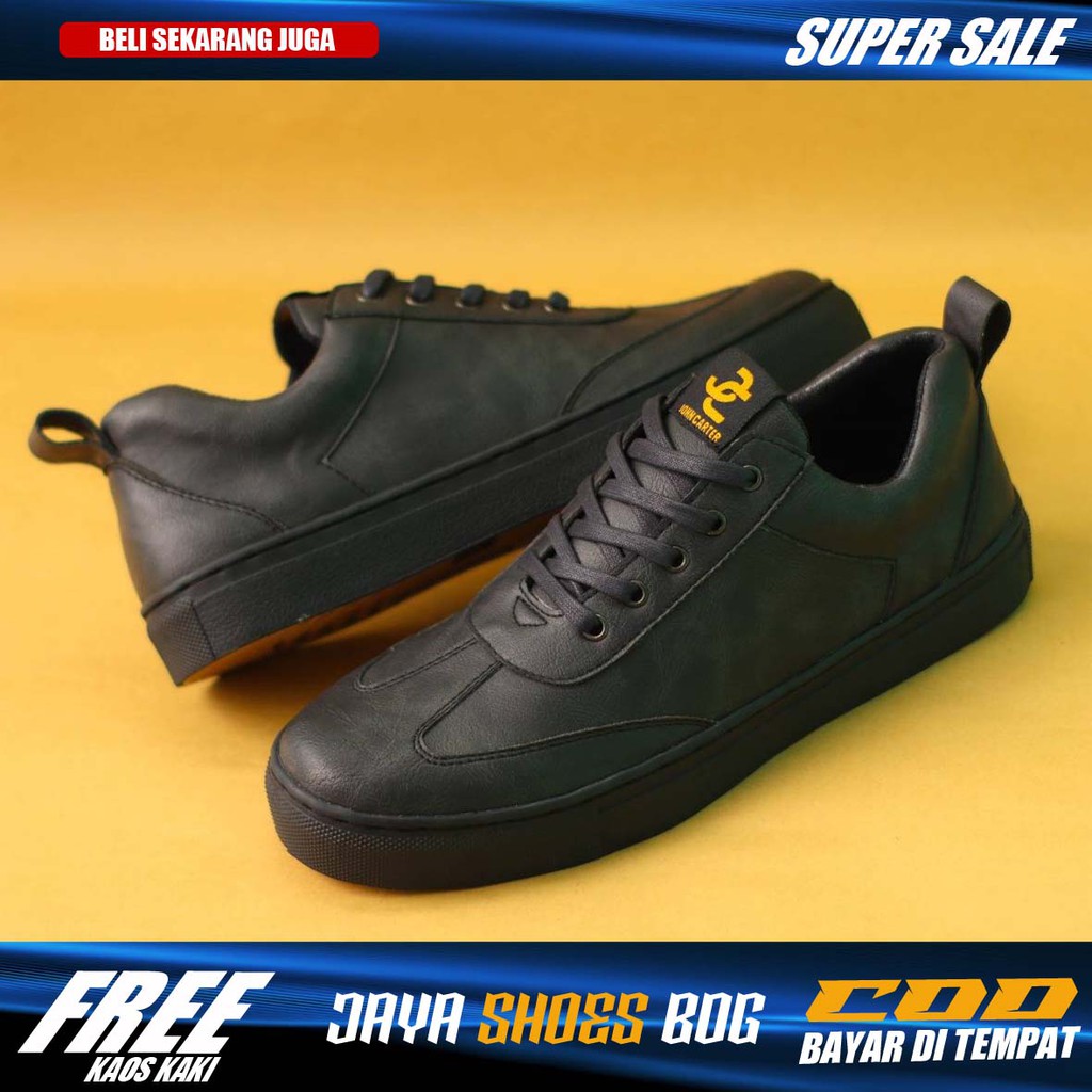 JHON x CARTER Sepatu Kasual Sneakers Pria Trendy Kulit Pu Original Distro Kerja Kantor Kuliah Ori