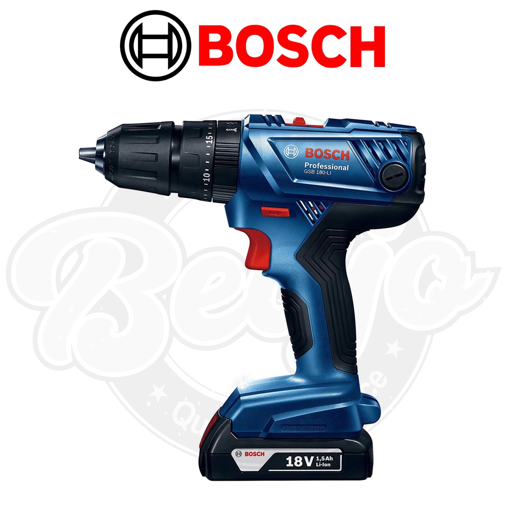 Cordless Impact Drill Bosch - Bor Tembok Baterai GSB 180-Li