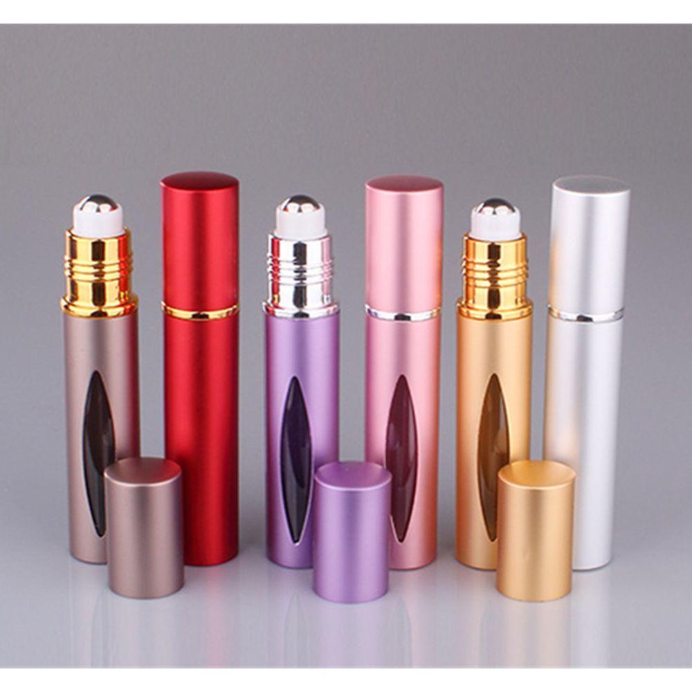 [Elegan] Botol Isi Ulang 10ml Tahan Lama Perjalanan Digunakan Diperlukan Stainless Steel Wadah Kosmetik Sample Vial Parfum Oil Case