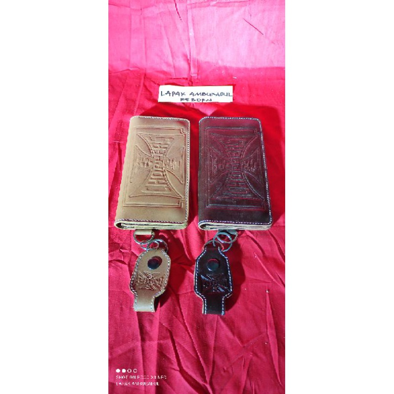 dompet kulit biker chopper panjang