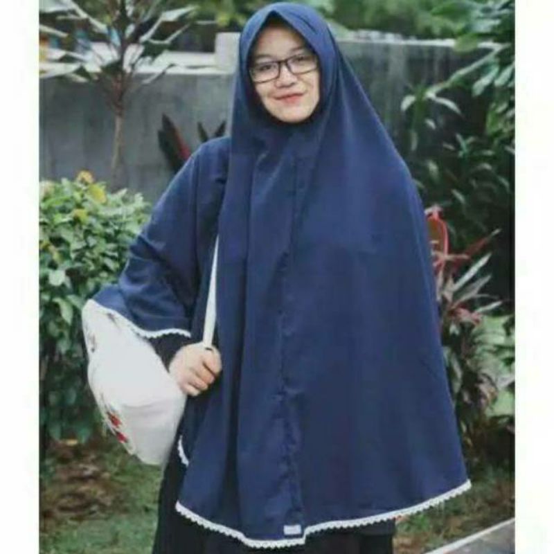 HIJAB JUMBO WOLPEACH RENDA PED ANTEM XXL/JILBAB HIJAB SYARI JUMBO