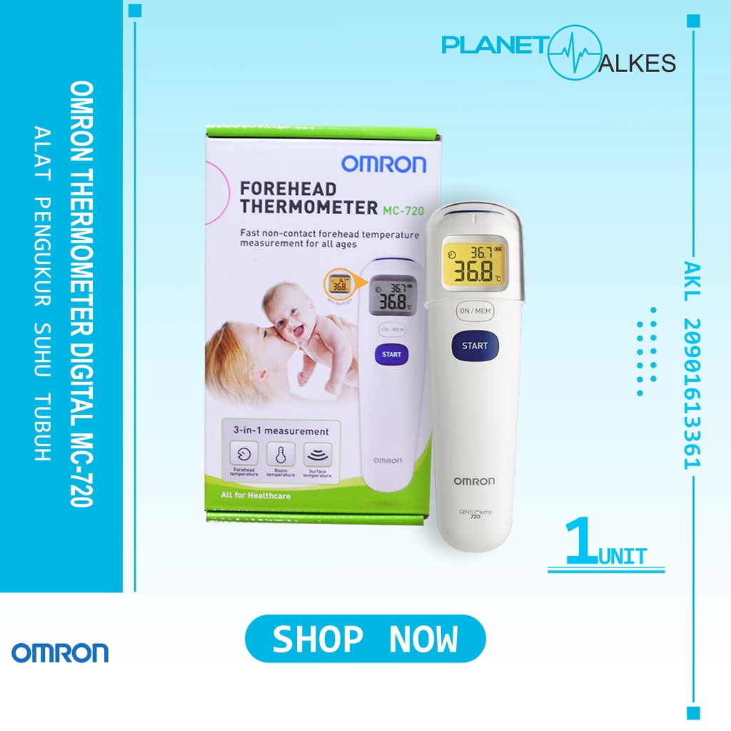 Jual Termometer Bayi Omron Thermometer Dahi MC720 Termometer Anak Non