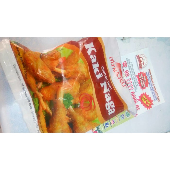 

Minaku Kaki Naga (FishDrum Stick) 500gr Gurih Renyah Enak&Praktis