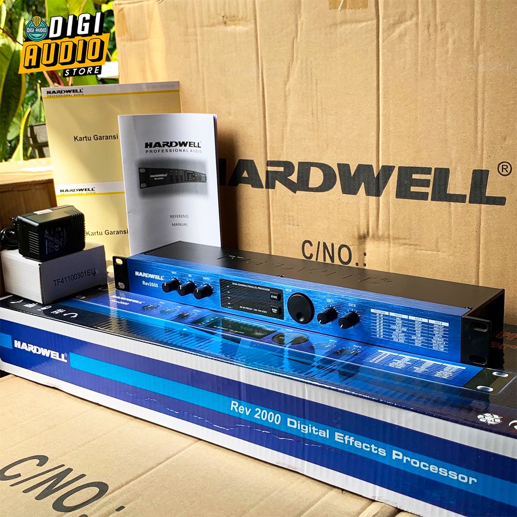 HARDWELL REV 2000 Efek Vocal & Instrument - Digital Audio Multi Effect Processor - Reverb Delay Hard