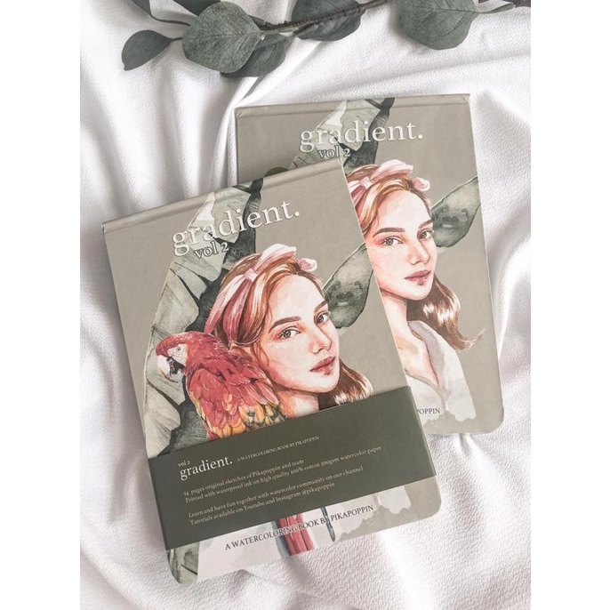 

Premium Gradient 2 Watercolor Coloring Book by PIKAPOPPIN | Cat Air