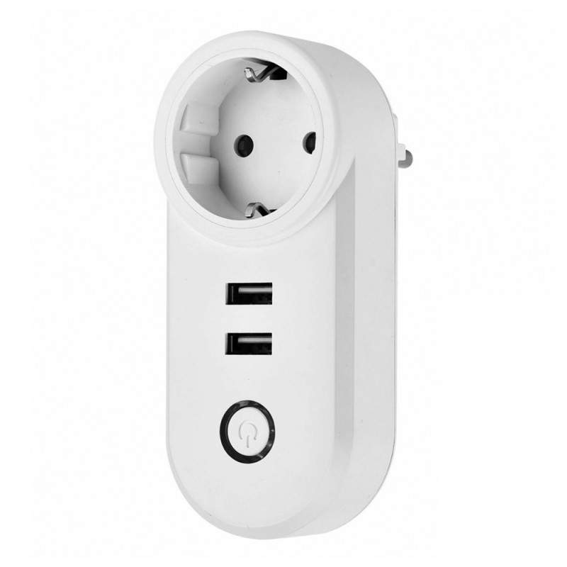 Smart Plug Wireless Stop Kontak Wifi With USB Smart Life Amazon Alexa