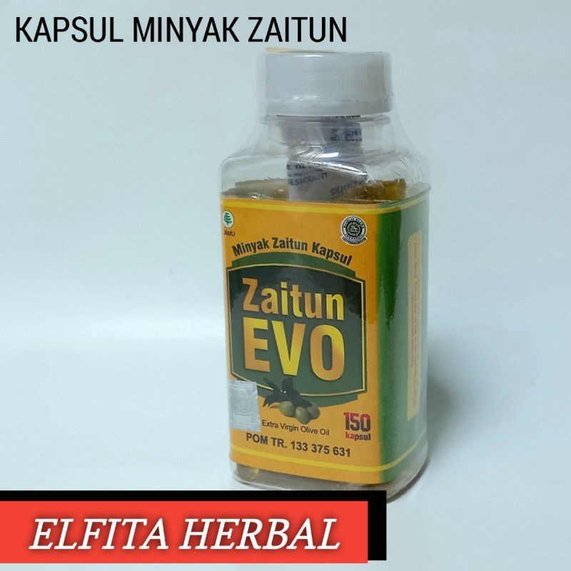 Zaitun Evo Minyak Zaitun Extra Virgin Olive Oil isi 150 Kapsul Al Ghuroba